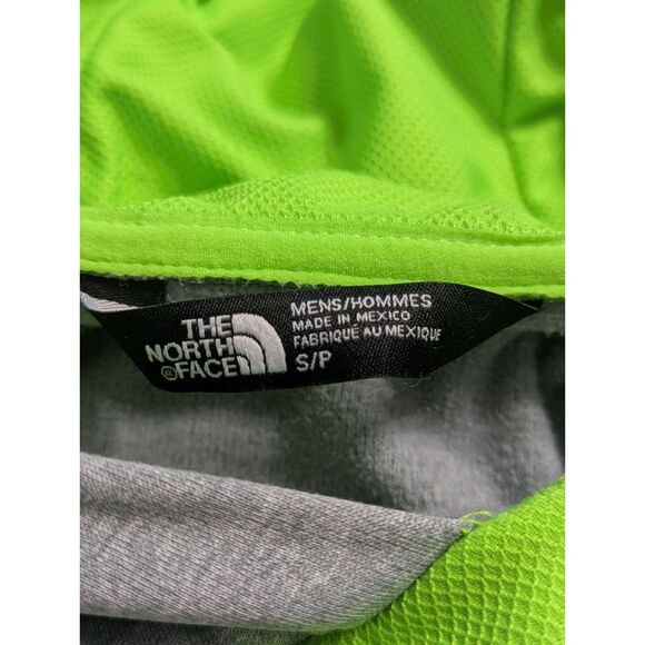 🟢 North Face Men’s Half Dome Hoodie Gray w/ Green Logo Size S – Pullover Fleece - Picture 5 of 7